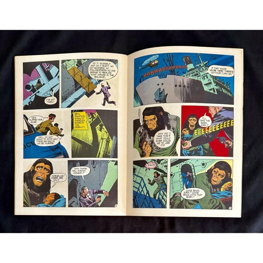 Escape From the Planet of the Apes Book & Record Vintage 1974 Near Perfect Cond.